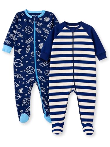 Image of TuddyBuddy 100% Cotton Multi Color Zipper Romper Sleepsuit /Romper /Jumpsuit for Baby Boy & Baby Girl