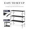 Kitsure Shoe Rack - Premium Non-Woven Shoe Rack Shelf, Shoe Organizer for Closet, Entryway, Garage & Corridor, Sturdy & Durable Long Stackable Shoe Shelves, X-Large, Black