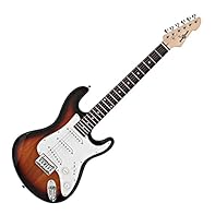 PERFECT FOR YOUNG MUSICIANS - Lightweight, ergonomic size body design, comfortable maple neck and smooth fingerboard make this guitar a perfect choice for beginners allowing for long practice without strain EXPLORE MULTIPLE GENRES - 3 single coil pic...