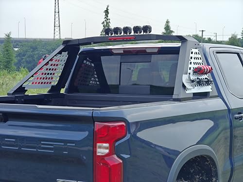 Image of Sport Roll Bar with Molle Panels for Pickup Truck | F-150, F-250, F-350, Silverado Sierra Ram 1500 2500, Tundra, Titan XD | No Drilling Complete Bolt-On Installation