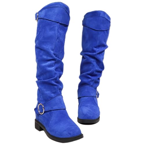 Women's fashionable and comfortable versatile knee-length boots. Casual and comfortable. Autumn and winter style.