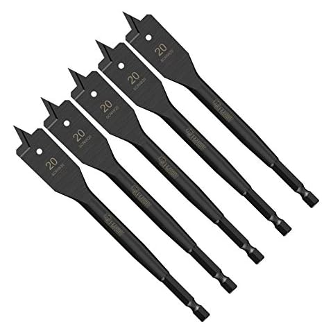5 SabreCut Impact Rated Flat Wood Spade Bits Cover