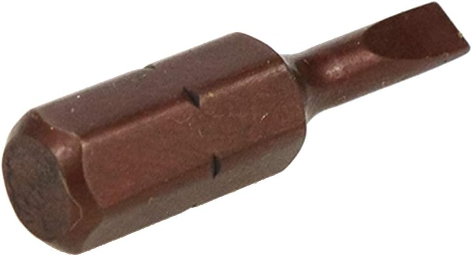 3mm Slotted Tip Magnetic 1/4 Inch Hex Shank Flat Head Screwdriver Bits 1 Inch Length - 24pcs
