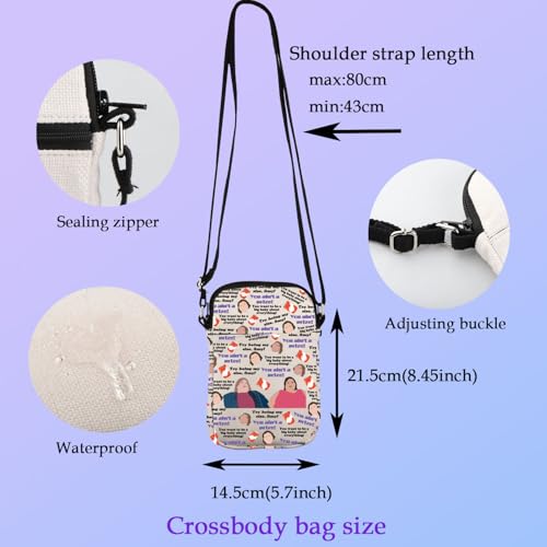 1000 TV Show Sister Inspired Crossbody Bag Try Being My Size Amy Sister Fans Pound TV Series Purse Wallet Bag2
