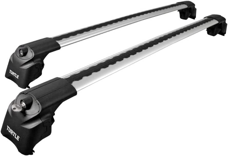 Jeu de Barres de Toit pour Ford S-Max MPV 2015-présent, Aluminium, Turtle, Support de Barre longitudinale, Antivol, Argent