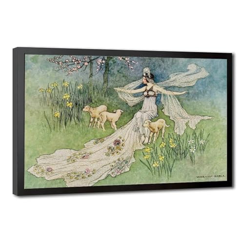 Toile fées Warwick Goble pour habiller un mur vide de bureau sans grand effort