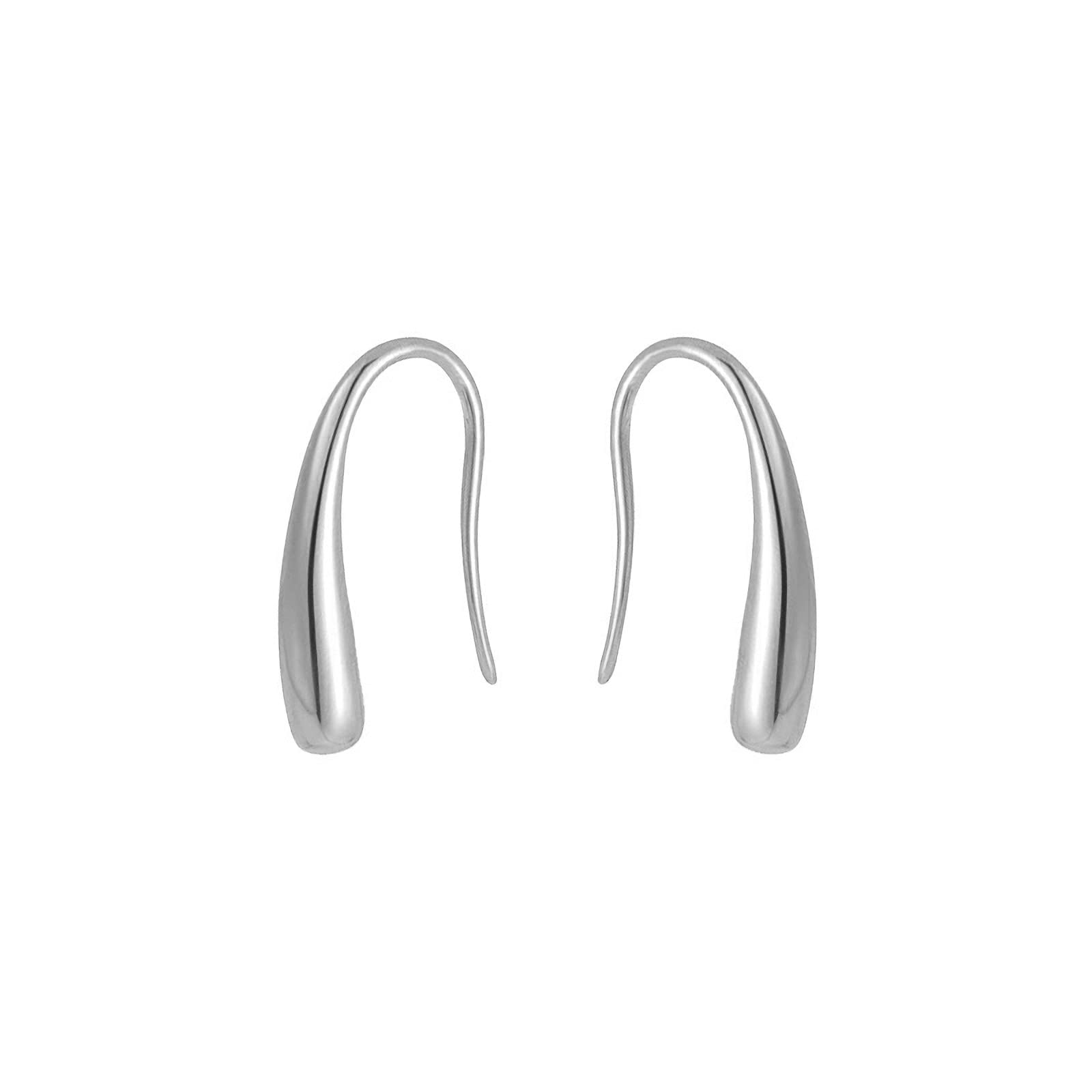 S925 Sterling Silver Earrings Women's Ear Buckles Exquisite Earrings Silver