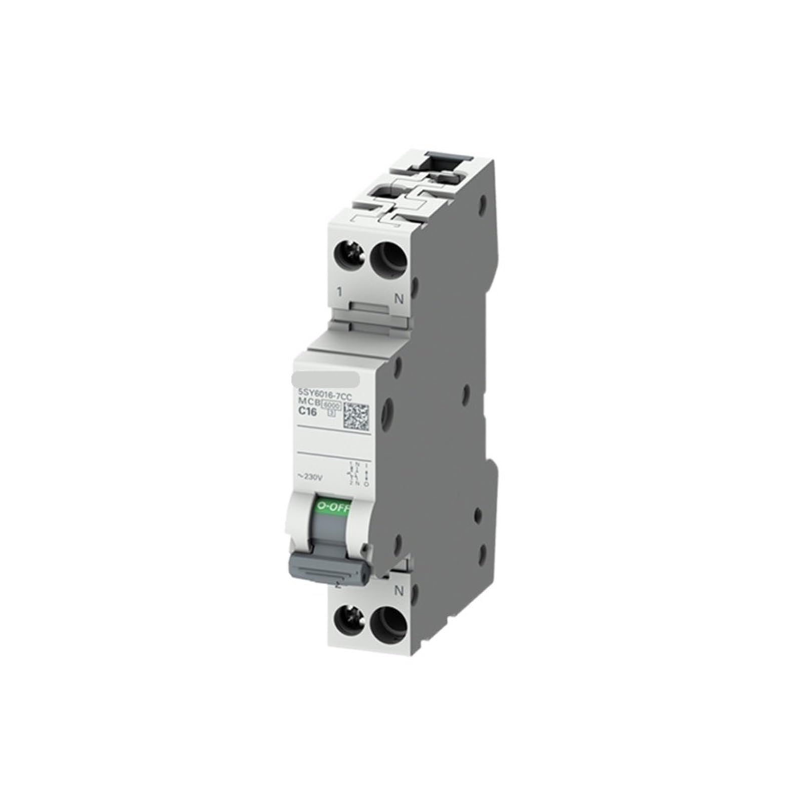Disjoncteur miniature 6000A type C 1P+N 4A pour tableau électrique