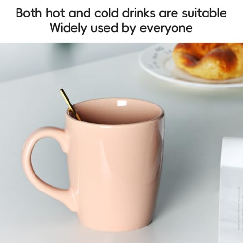 Mug de cerámica rosa 20 oz con asa grande miniatura 3