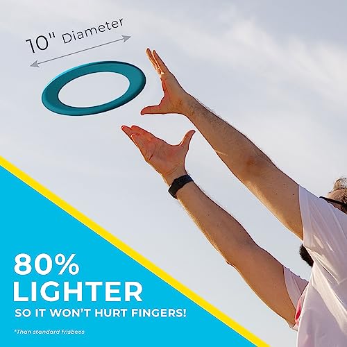 Introductory Offer Coupon - Frisbee 2 Pack For Kids, Safe Flying Rings Are 85% Lighter Than Standard Frisbees - Perfect For Outdoor Games, Camping, Beach, Pool, Kids, Yard, And Summer - Outside Toys #TOP4