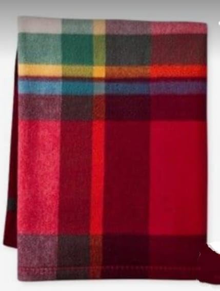 Luxury Pashmina Marino Hoziery Pure Woollen Blanket Single Bed for Hotel/Guest House/Hospital/PG - Pack of 1 Multicolor #28