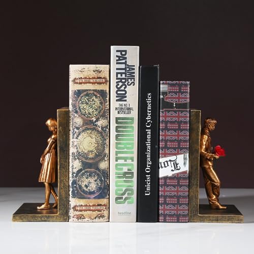 SQAQS Heavy Duty Banksy Couple Bookends Creative, Bookends, Decorations, Living Room Decorations - Image 2