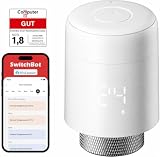 SwitchBot Termostato Smart per Radiatore, App e Bluetooth, 6 Adattatori