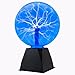 Tradeopia Corp. Glass Plasma Ball Touch Sensitive Decoration Lightning - 8" Blue
