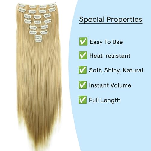 CAISHA XXL 50cm 8 Parti Set Clip in Extension