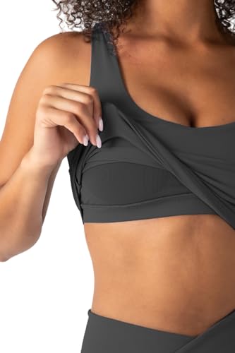 Image of YITTY Active Sports Bra Tank, Tank Top for Women with Built-in Bra, Racerback, Removable Cups, Low-Impact Yoga and Gym