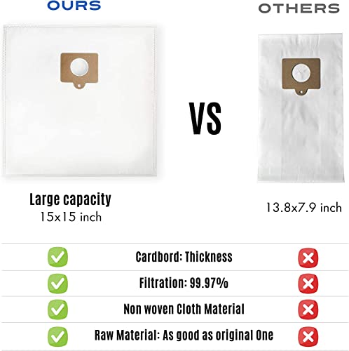 5-Star 6 Pack Type Q/C Hepa Replacement Vacuum Bags Compatible With Kenmore And Sears Canister Vacuum Fits Kenmore 5055 50557 50558 53291 Replace Part 53292. #TOP4