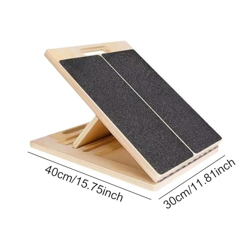 Tabla inclinada de madera para ejercicio portátil antideslizante miniatura 7