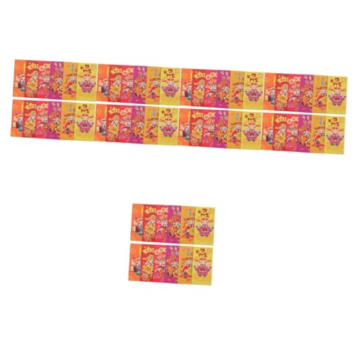 Enveloppe rouge de la richesse et décorations de Bonne Année pour billets et pièces