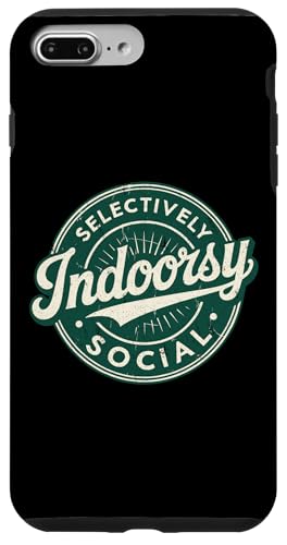 Indoorsy Selectively Social �r���e�[�W ���Љ�I �����I �X�}�z�P�[�X iPhone 7 Plus/8 Plus �p