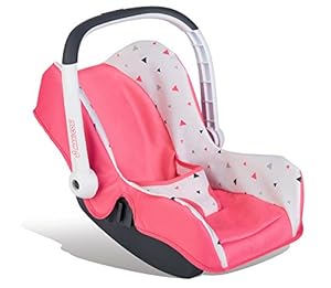 Smoby - Maxi Cosi Autositz - Autositz mit Tragebügel im Original Maxi-Cosi Design, Puppen-Zubehör für Puppen bis 42 cm, für Kinder ab 3 Jahren, rosa, lila