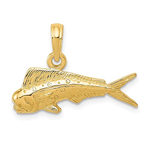 Auriga 10K Yellow Gold Mahi Mahi Pendant