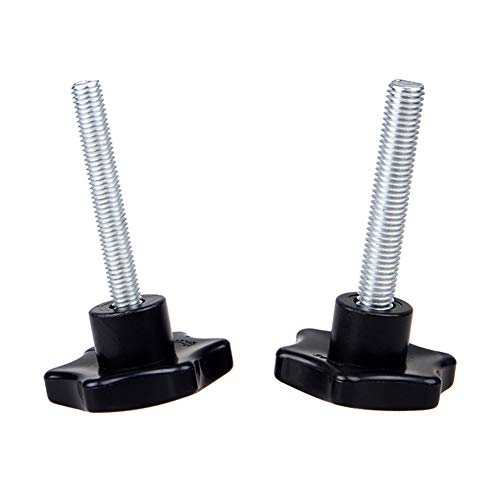 Yudesun Eisenwaren Zubehör Sterngriff Schrauben - M10 M12 Pflaume Sechskant Geformt Hand Griffe Außengewinde Kunststoff Stern Klemmknopf Griff 4 Stück