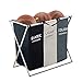 Laundry Basket Organizer, 180L Collapsible Large Laundry Hamper 3 Section for Kids Dirty Clothes/Toys/Blanket Storage in Laundry Room Bedroom Storage and Organization