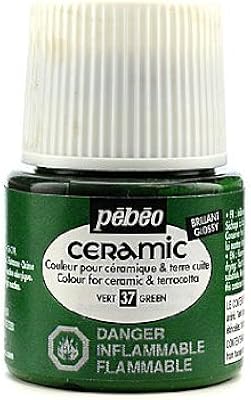 Pebeo Ceramic Air Dry China Paint green 45 ml [PACK OF 3 ]
