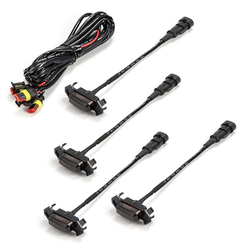 ModifyStreet LED Grille Lights compatible for 2016-2022 Toyota Tacoma, 4PCS LED Grill Light Kit TRD PRO Grille Black Light