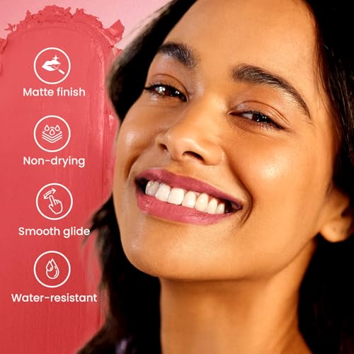 Image of Swiss Beauty Pure Matte Creamy Lipstick | Non-drying, Highly pigmented Lipstick | Shade- Apricot, 3.8gm|