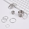 ZoloAJay 40 Pack Silver Key Ring Keychain Assorted in 4 Sizes Metal Round Split Key Chains Rings for Home Car Dog Tag Office Lanyards Keys Attachment #3
