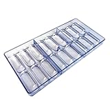 TOWARDSNAN Ovale Schokoladenform Aus Polycarbonat 18 Schlitze Lebensmittelechte Kunststoffform Für Die Herstellung Von Süßigkeiten Backzubehör Süßwarenform