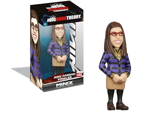 BANDAI - Minix Figura da collezione 12 cm - The Big Bang Theory - Amy Farrah Fowler - Collezionismo per esposizione - Idea regalo - Giocattoli per bambini e adulti - Fan del cinema (MN21178)