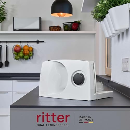 Miniatura 2 de Ritter Markant 01, Cortadora De Alimentos Eléctrica Plegable Y Rebanadora De Pan Con Motor Eco