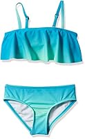 Kanu Surf Girls' Big Alania Floral Banded Tankini Beach Sport 2-Piece Swimsuit, Aqua, 12 in Dubai - UAE | Tankini Sets