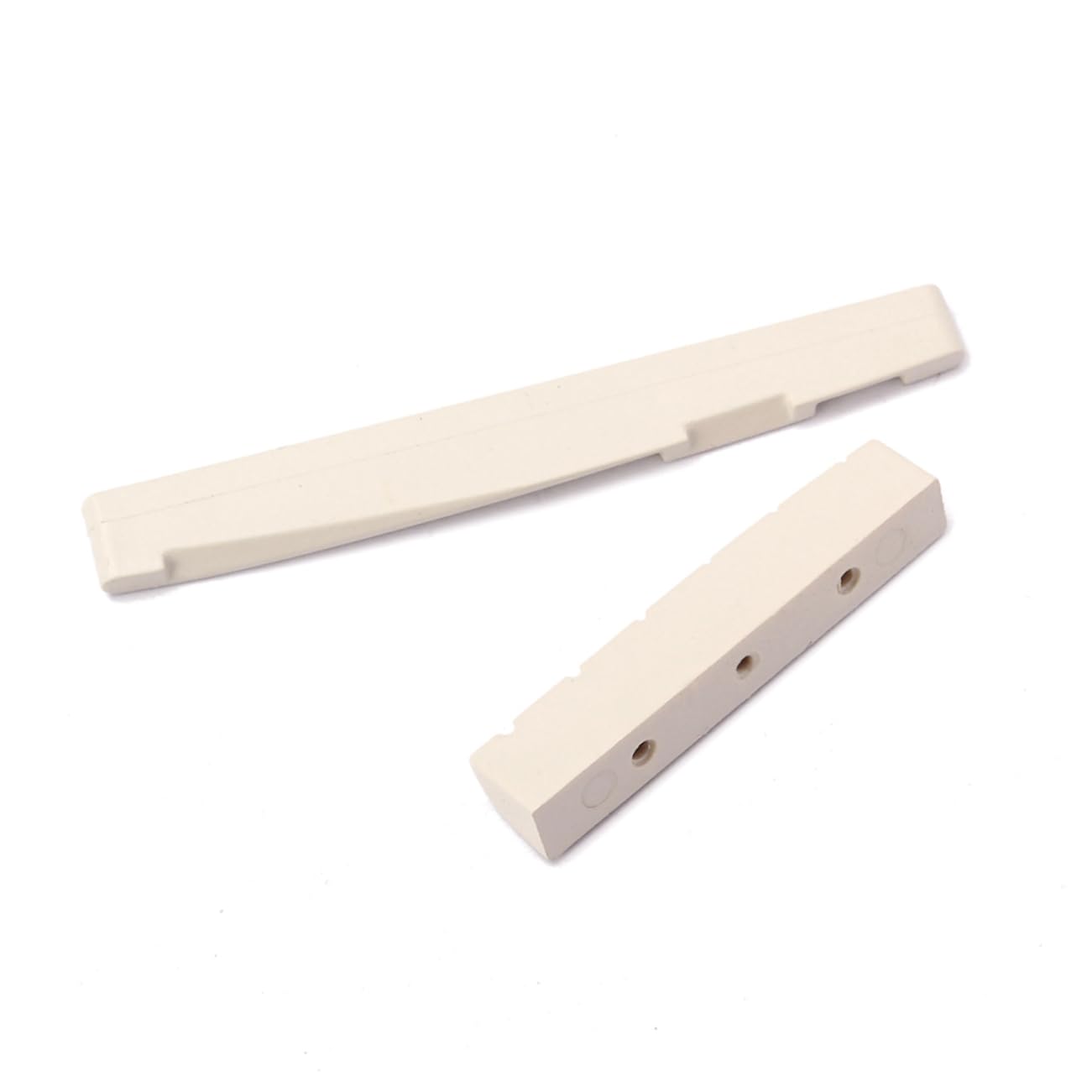 BESTonZON Guitar Bone Saddle and Nut Replacement Set for Acoustic Guitar Easy to Cut Improved Sound Gl52