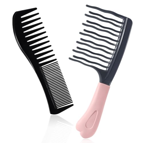 Pack 2 Peines de Dientes Anchos para Rizos y Desenredar miniatura 1