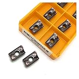 通用 CNC Drehmaschine mit festem Hartmetall-Wende-Blade AOMT123608 Peer M Vp15TF Indexable Fräseinsätze Metalldrehmaschine CNC Fräsen-Wendewerkzeug (Shank Diameter : 10PCS)