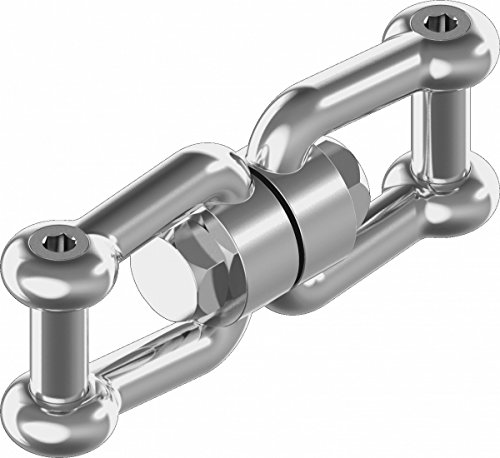ARBO-INOX Ankerwirbel Edelstahl A4 – Wirbel Kettenverbinder – Rostfrei in V4A-Qualität- Hohe Bruchlasten von 1100 bis 3150 kg