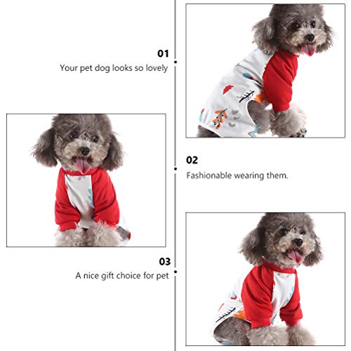 TEHAUX 2 peças de pijama para cachorro roupas de dormir para animais de estimação Roupa para casa de