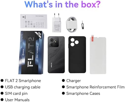 Miniatura 9 de OSCAL Teléfonos Android desbloqueados para teléfono T-Mobile, FLAT 2 Android 15 (2025), 12GB+128GB2TB TF Octa Core, teléfonos Dual SIM desbloqueados