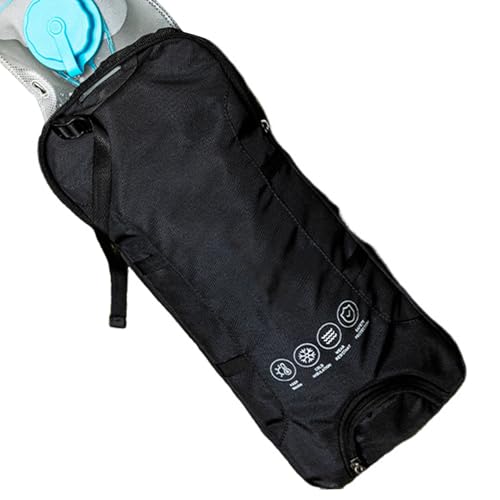 屋外ウォーターバッグホルダー - 40x21cm 水分補給フィット、軽量構造で 1 〜 2L のリザーバーをサポート、耐久性のある断熱ケーシングで使いやすさを向上、多用途のバックルマウントアタッチメント |ハイキング旅行、フィットネス