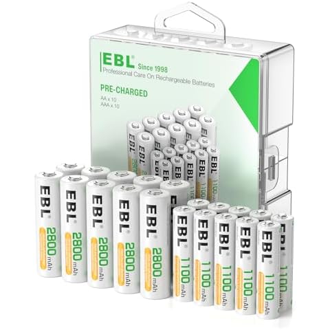EBL High Capacity Rechargeable Battery Combo Cover