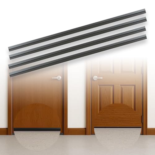 Kapı Altı Rüzgar Engelleyici, 1 Metre, Kendinden Yapışkanlı Toz, Böcek ve Soğuk Hava Önleyici Şerit, 3,5 cm Genişlik, Kapı Altı İzolasyon Bandı, Ses ve Isı Yalıtım Şeridi, 4, Siyah