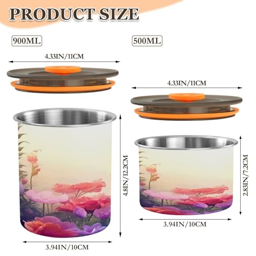 Contenedor hermético para café acero inoxidable 500 ml miniatura 2