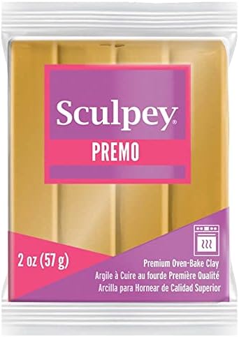 Premo Sculpey Light-Weight Professional Crafting Clay, White Glitter