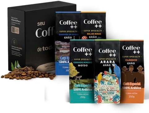 Kit 5 Pacotes Café Especial Em Grãos Coffee Mais - 5 x 250g