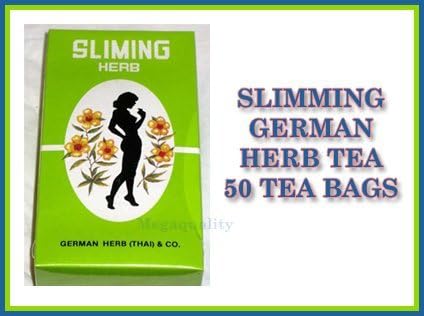SLIMMING GERMAN HERB SLIMING TEA BURN DIET SLIM FIT FAST DETOX LAXATIVE 50 BAGS Made in Thailand