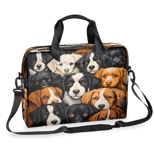 Bolso para laptop 15.6-16 pulgadas con diseño de perros miniatura 1